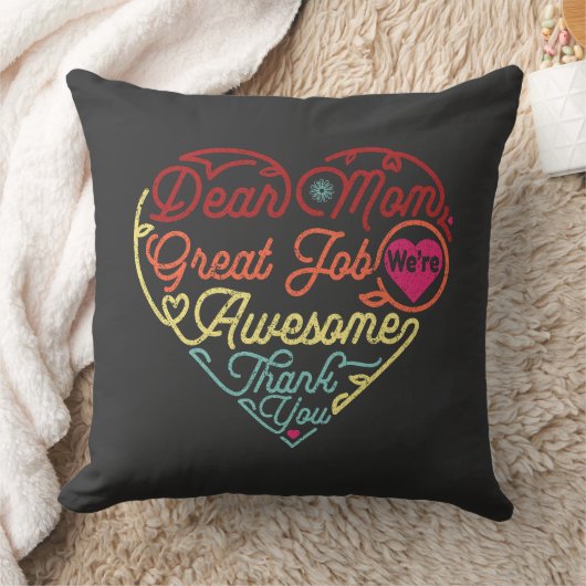 親愛母素晴らしの仕事母の日素晴らしだ クッション (ブランケット)