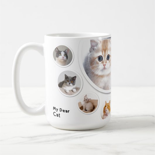 「親愛私の猫モダン」 |コーヒーマグ | コーヒーマグカップ (左)
