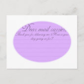 親愛郵船おもしろい感謝してい葉書 ポストカード (正面)