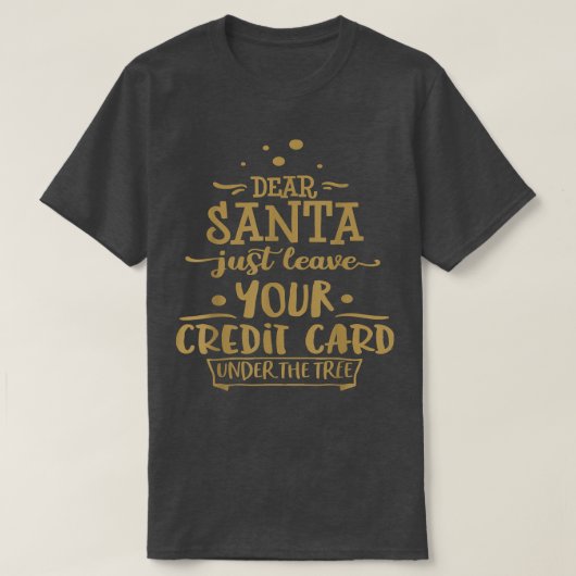 親愛離れSanta Your Cardおもしろい Christmas Tree Ho Tシャツ (デザイン正面)
