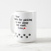 親愛...あなたのペットから コーヒーマグカップ (正面左)