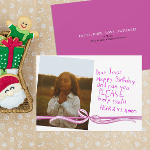 親愛Jesus Photo Christmas Card
