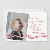 親愛Jesus Photo Christmas Card (正面)