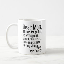 親愛Mom [兄弟姉妹バージョン] コーヒーマグカップ