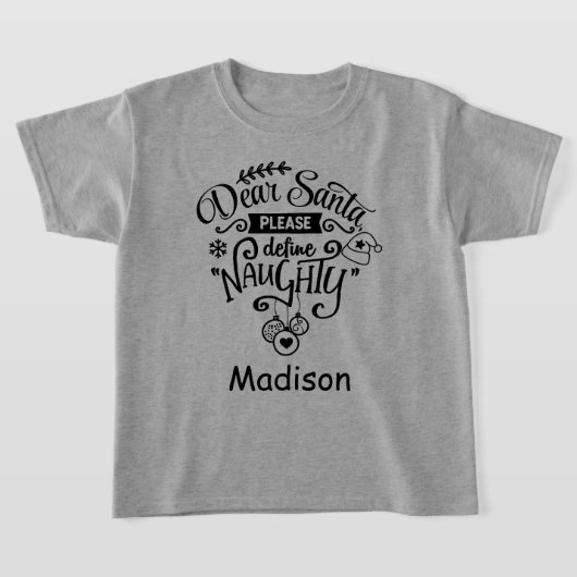 親愛Santa定義のいけなクリスマス Tシャツ (レイダウン)