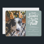 親愛Santa私は犬の写真おもしろいクリスマスを試した シーズンカード<br><div class="desc">この可愛いおもしろいのホリデーカードを家族や友達に送ってクリスマス応援を広げる。このカードは白い手書きモダンのフォントで読「Santa I really try親愛」というトレンディーとタイポグラフィを備えている。簡単にあなたの犬の写真お気に入りのの1つを追加してカードの前面をパーソナライズする。この逆は、さらに2つの写真、個人メッセージ、署名でカスタマイズ可能。</div>
