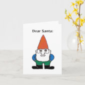 親愛Santa：定ユーモアのある義 カード (黄色い花)