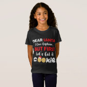 親愛Santa A食べ Cookieおもしろい Christmas Cookie Ba Tシャツ (正面フル)