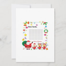 親愛Santa、Christmas Wishリスト子供へ 招待状