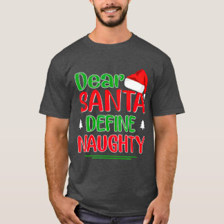 親愛Santa Defineいけな Christmasおもしろい Christmas Tシャツ