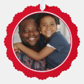 親愛Santa Defineフォトクいけなリスマス オーナメントカード (裏面)