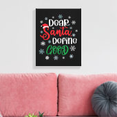 親愛Santa Define Good Christmasおもしろい キャンバスプリント (インサイチュ (リビング))