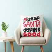 親愛Santa Define Good Christmasおもしろい クッション (椅子)
