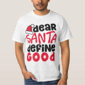 親愛Santa Define Good Christmasおもしろい |タンク上部 Tシャツ (正面)