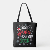 親愛Santa Define Good Christmasおもしろい トートバッグ (裏面)
