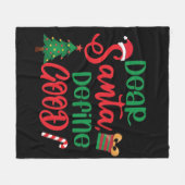 親愛Santa Define Good Christmasおもしろい フリースブランケット (正面(横))
