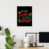 親愛Santa Define Good Christmasおもしろい ポスター (ホームオフィス)
