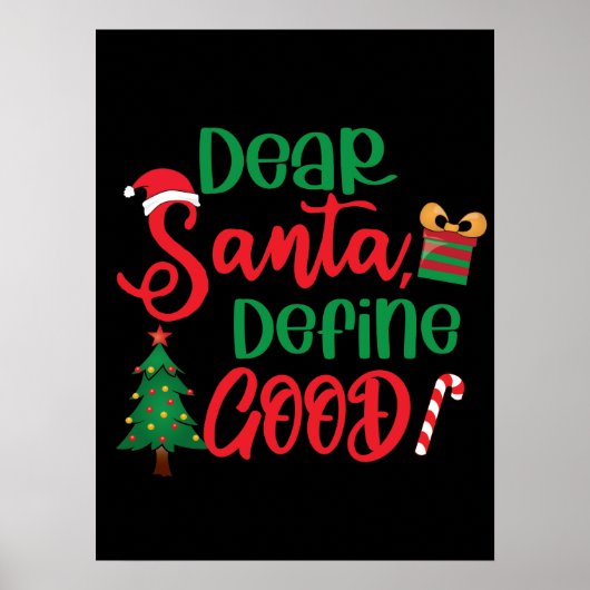 親愛Santa Define Good Christmasおもしろい ポスター (正面)