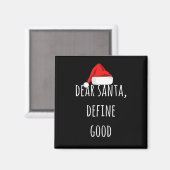 親愛Santa Define Good Christmasおもしろい マグネット (正面/裏面)