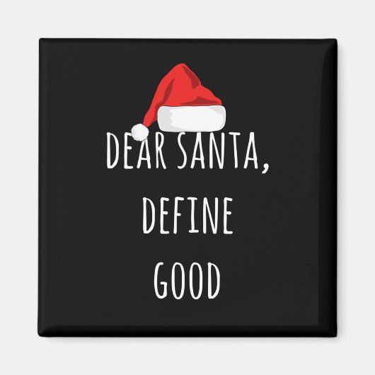 親愛Santa Define Good Christmasおもしろい マグネット (正面)