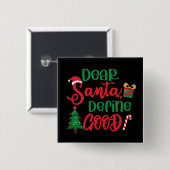親愛Santa Define Good Christmasおもしろい 缶バッジ (正面&裏面)