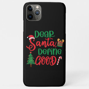親愛Santa Define Good Christmasおもしろい iPhone 11 Pro Maxケース