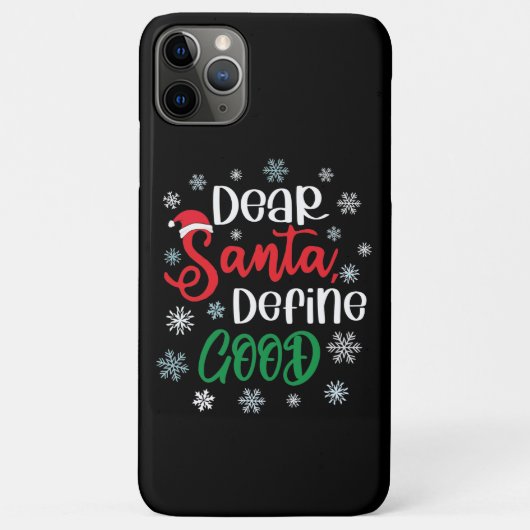 親愛Santa Define Good Christmasおもしろい Case-Mate iPhoneケース (裏面)