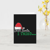 親愛Santa Iがクリスマスを食べた カード (黄色い花)