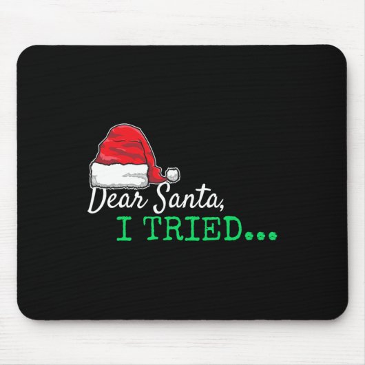 親愛Santa Iがクリスマスを食べた マウスパッド (正面)