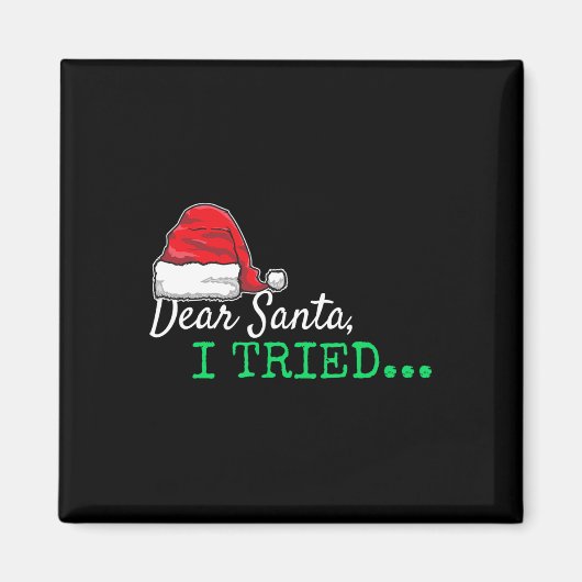 親愛Santa Iがクリスマスを食べた マグネット (正面)
