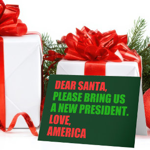 親愛Santa Iはクリスマスに新しい社長が欲しい シーズンカード