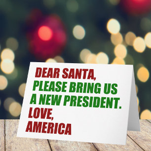 親愛Santa Iはクリスマスに新しい社長が欲しい シーズンカード