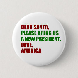 親愛Santa Iはクリスマスに新しい社長が欲しい 缶バッジ