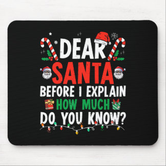 親愛Santa I説明できるおもしろいクリスマス子供たち大人 マウスパッド