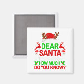 親愛Santa I Can Explain おもしろい Christmas Shirts Ki マグネット (正面/裏面)