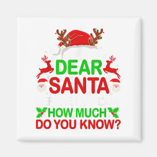 親愛Santa I Can Explain おもしろい Christmas Shirts Ki マグネット