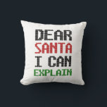 親愛Santa I can Explain Christmas いけな List クッション<br><div class="desc">サンタ親愛ーはクリスマスのリストを説明いけなできる！</div>