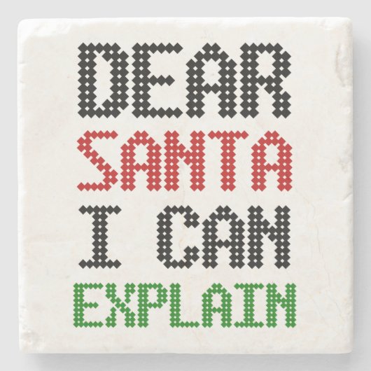 親愛Santa I can Explain Christmas いけな List ストーンコースター (正面)