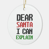 親愛Santa I can Explain Christmas いけな List セラミックオーナメント (左)