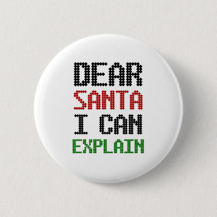 親愛Santa I can Explain Christmas いけな List 缶バッジ