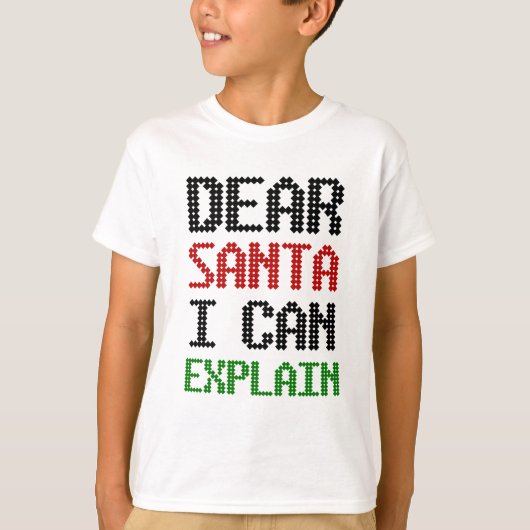 親愛Santa I can Explain Christmas いけな List Tシャツ (正面)