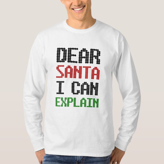 親愛Santa I can Explain Christmas いけな List Tシャツ (正面)