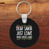 親愛Santa Just 離れ Your Credit Cardクリスマスファミリー キーホルダー (正面)