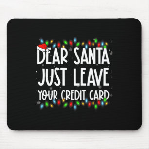 親愛Santa Just 離れ Your Credit Cardクリスマスファミリー マウスパッド