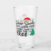 親愛Santa Just 離れ Your Credit Card |おもしろい | タンブラーグラス (正面)