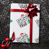 親愛Santa Just 離れ Your Credit Card |おもしろい | ラッピングペーパー