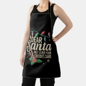 親愛Santa Just 離れ Your Credit Card Christmas エプロン (インサイチュ)