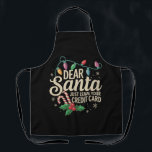 親愛Santa Just 離れ Your Credit Card Christmas エプロン<br><div class="desc">親愛Santaは離れYour Credit Card Christmas Family Match</div>