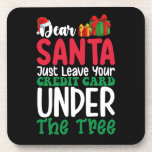 親愛Santa Just 離れ Your Credit Card Christmas コースター<br><div class="desc">親愛Santa Just 離れ Your Credit Card Christmas</div>
