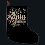 親愛Santa Just 離れ Your Credit Card Christmas スモールクリスマスストッキング<br><div class="desc">親愛Santaは離れYour Credit Card Christmas Family Match</div>